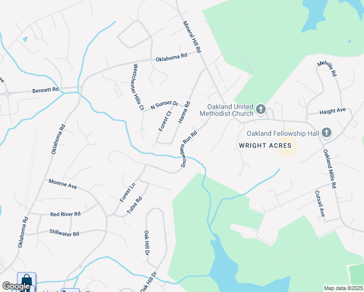 map of restaurants, bars, coffee shops, grocery stores, and more near Snowdens Run Road in Eldersburg