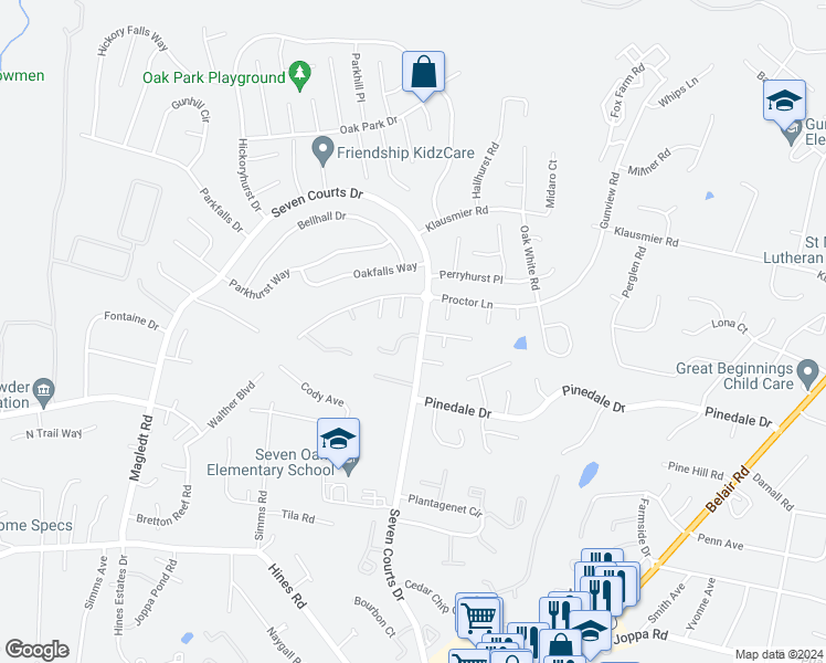 map of restaurants, bars, coffee shops, grocery stores, and more near 18 Chesthill Court in Nottingham