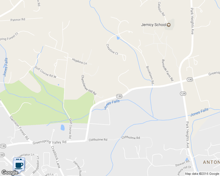 map of restaurants, bars, coffee shops, grocery stores, and more near 2628 Greenspring Valley Road in Owings Mills