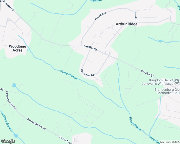 map of restaurants, bars, coffee shops, grocery stores, and more near 5923 Grace Lee Avenue in Sykesville