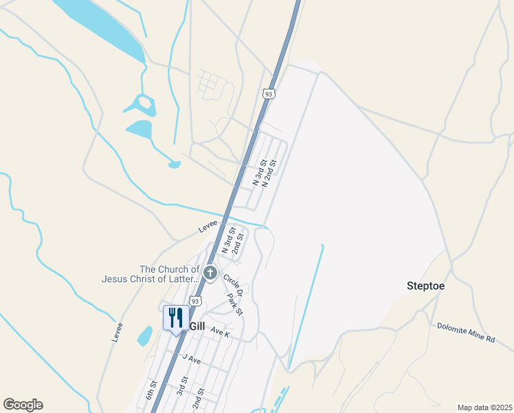 map of restaurants, bars, coffee shops, grocery stores, and more near 22 North 2nd Street in McGill