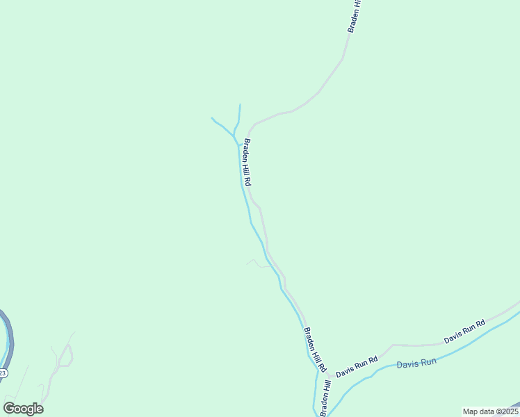 map of restaurants, bars, coffee shops, grocery stores, and more near Braden Hill Road in Tyler County