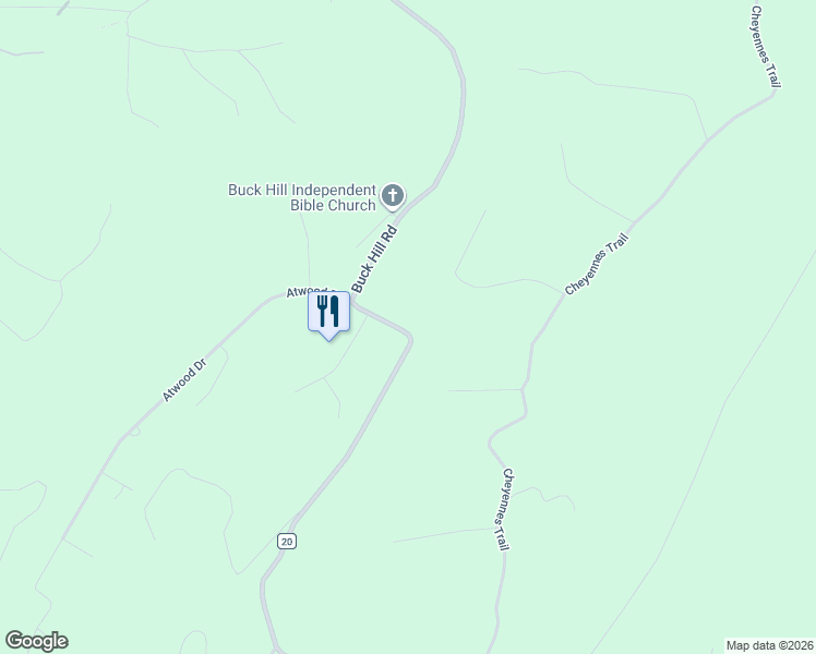 map of restaurants, bars, coffee shops, grocery stores, and more near 1798 Buck Hill Road in Gerrardstown