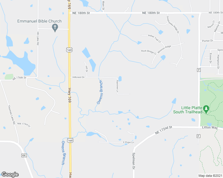 map of restaurants, bars, coffee shops, grocery stores, and more near 90 Raintree Lane in Smithville