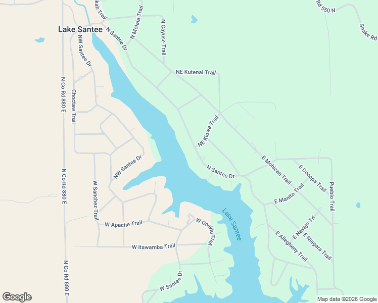 map of restaurants, bars, coffee shops, grocery stores, and more near 1358 North Santee Drive in Greensburg