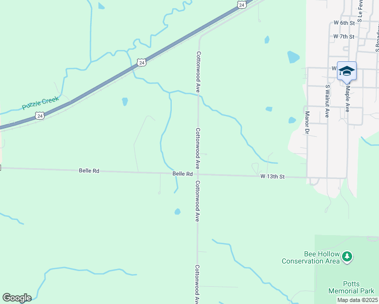 map of restaurants, bars, coffee shops, grocery stores, and more near in Chariton County