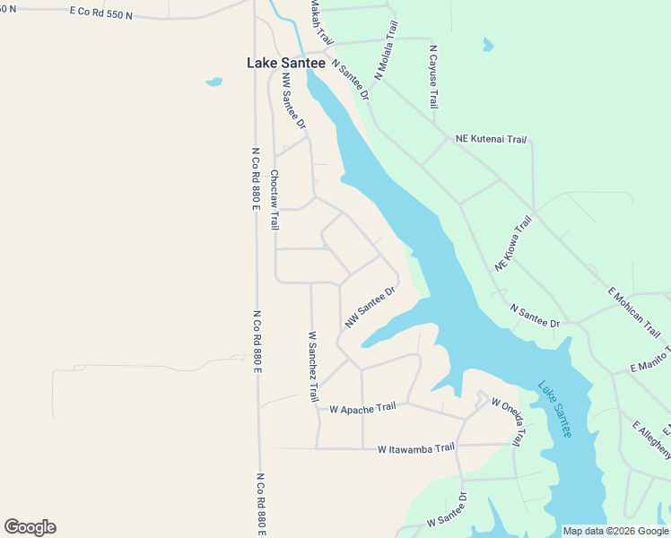 map of restaurants, bars, coffee shops, grocery stores, and more near 700 Northwest Ute Trail in Greensburg