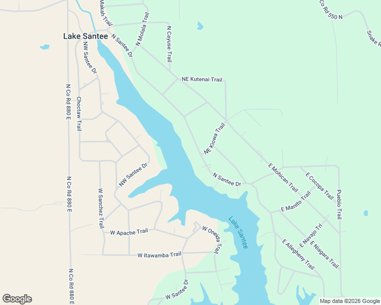 map of restaurants, bars, coffee shops, grocery stores, and more near 1361 North Santee Drive in Greensburg