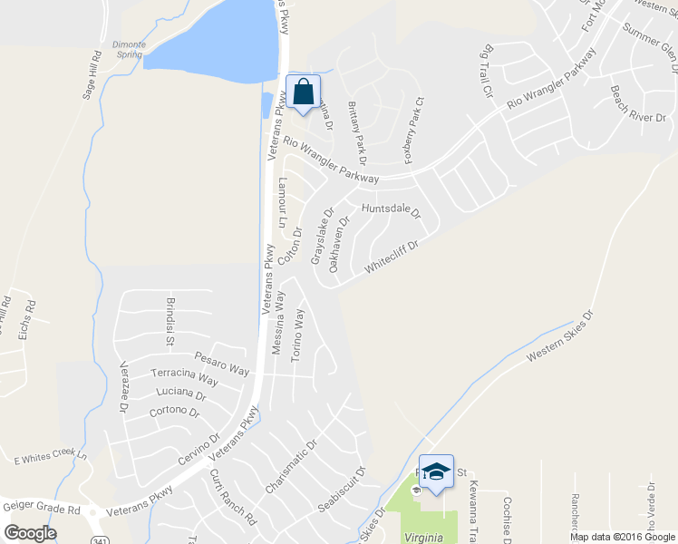 map of restaurants, bars, coffee shops, grocery stores, and more near 2008 Whitecliff Drive in Reno