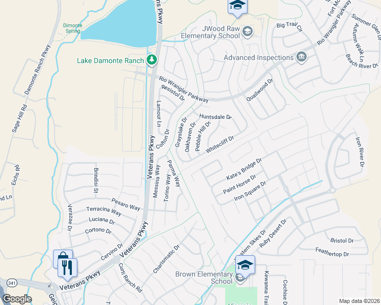 map of restaurants, bars, coffee shops, grocery stores, and more near 2008 Whitecliff Drive in Reno