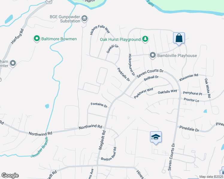 map of restaurants, bars, coffee shops, grocery stores, and more near 3512 Blue Coat Road in Nottingham
