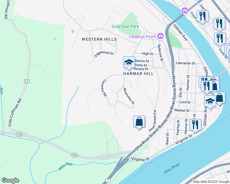 map of restaurants, bars, coffee shops, grocery stores, and more near 226 Alta Street in Marietta