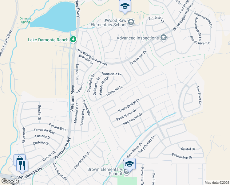 map of restaurants, bars, coffee shops, grocery stores, and more near 2064 Whitecliff Drive in Reno