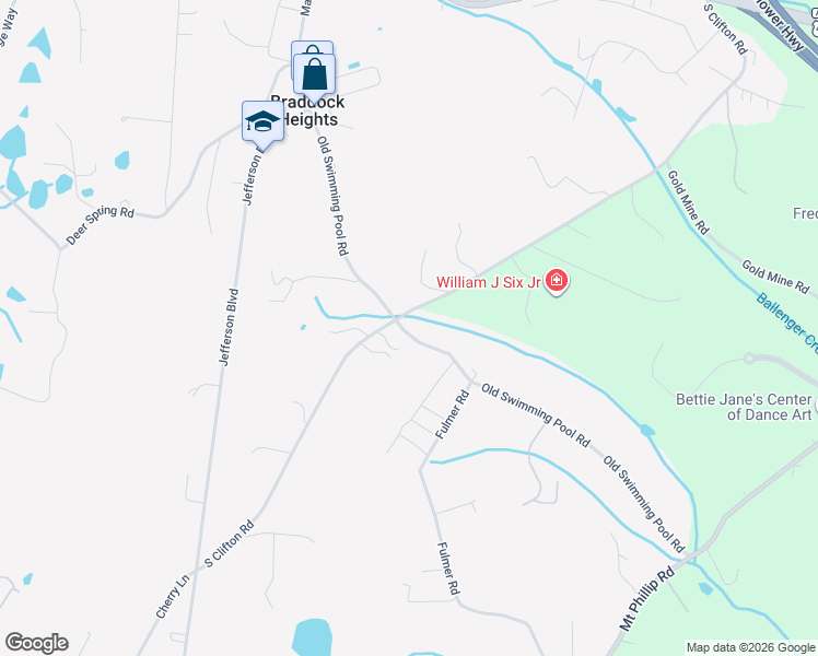 map of restaurants, bars, coffee shops, grocery stores, and more near 4810 Old Swimming Pool Road in Frederick