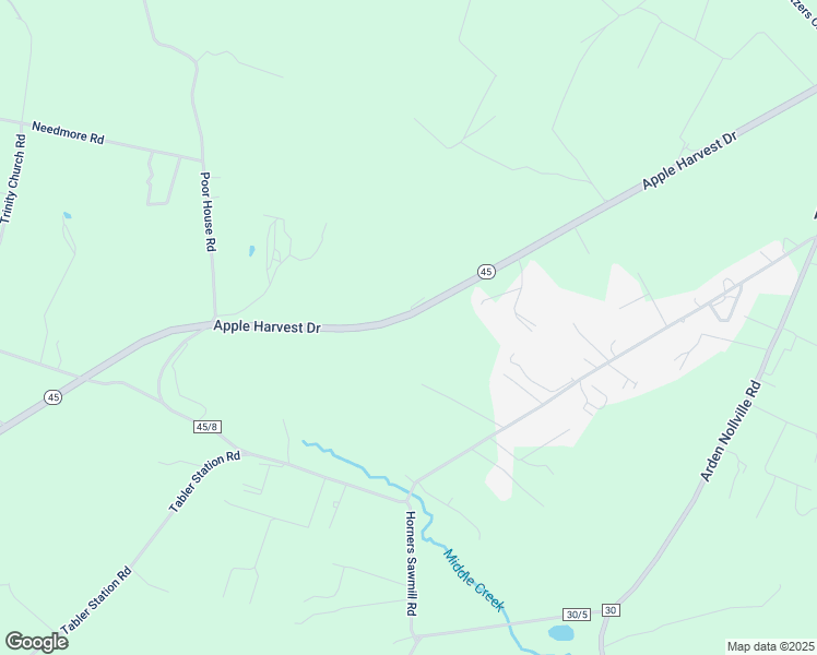 map of restaurants, bars, coffee shops, grocery stores, and more near Apple Harvest Drive in Martinsburg