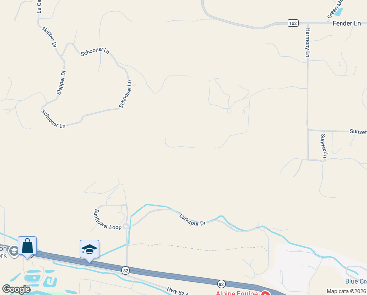 map of restaurants, bars, coffee shops, grocery stores, and more near 15 Larkspur Drive in Carbondale