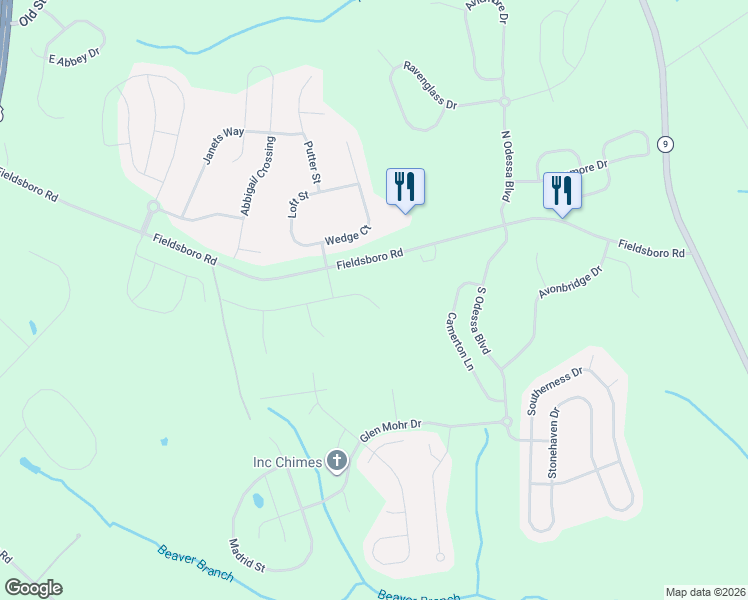 map of restaurants, bars, coffee shops, grocery stores, and more near 319 Roslyn Road in Townsend