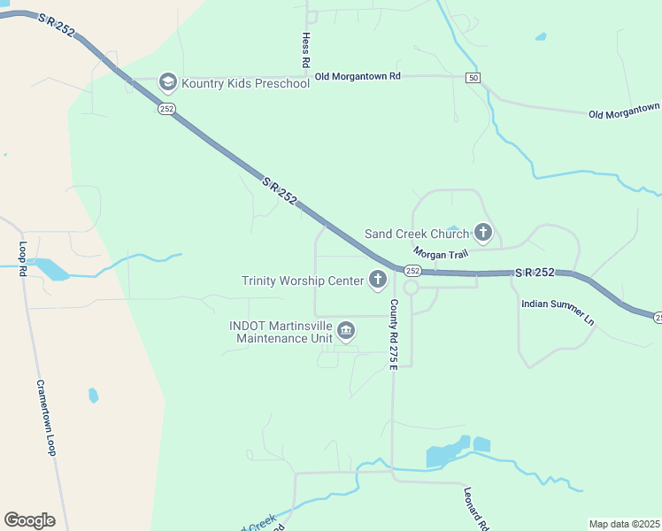 map of restaurants, bars, coffee shops, grocery stores, and more near 2675 Annily Court in Martinsville