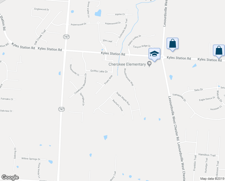 map of restaurants, bars, coffee shops, grocery stores, and more near 5546 Sugar Maple Run in Hamilton