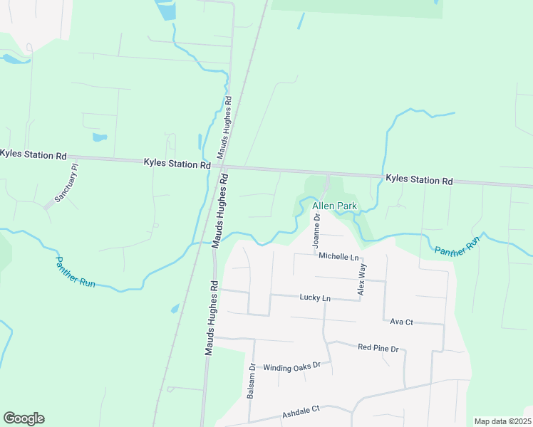 map of restaurants, bars, coffee shops, grocery stores, and more near 5519 Panther Run in Butler County