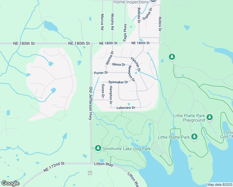 map of restaurants, bars, coffee shops, grocery stores, and more near 210 Woodhaven Drive in Smithville