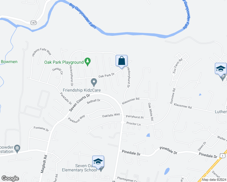 map of restaurants, bars, coffee shops, grocery stores, and more near 76 Stone Park Place in Nottingham