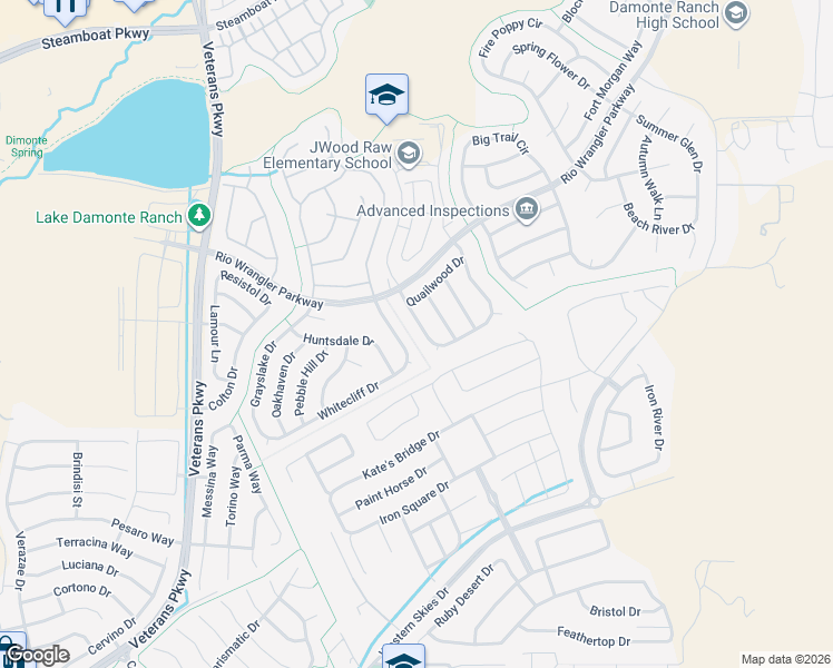 map of restaurants, bars, coffee shops, grocery stores, and more near 10747 Amber Falls Drive in Reno