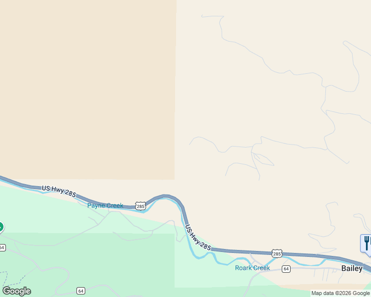 map of restaurants, bars, coffee shops, grocery stores, and more near 725 Buddy Road in Bailey