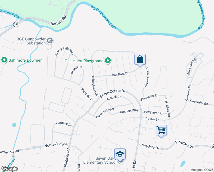 map of restaurants, bars, coffee shops, grocery stores, and more near 41 Pike Hall Pl in NOTTINGHAM