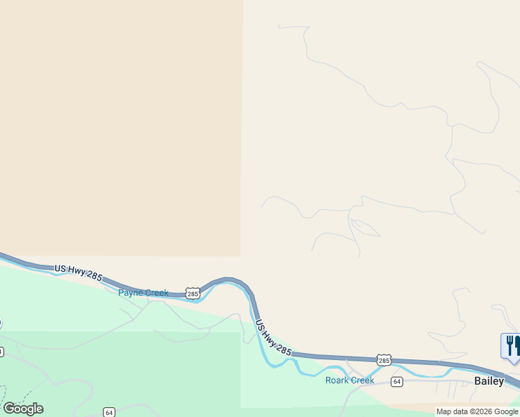map of restaurants, bars, coffee shops, grocery stores, and more near 725 Buddy Lane in Bailey