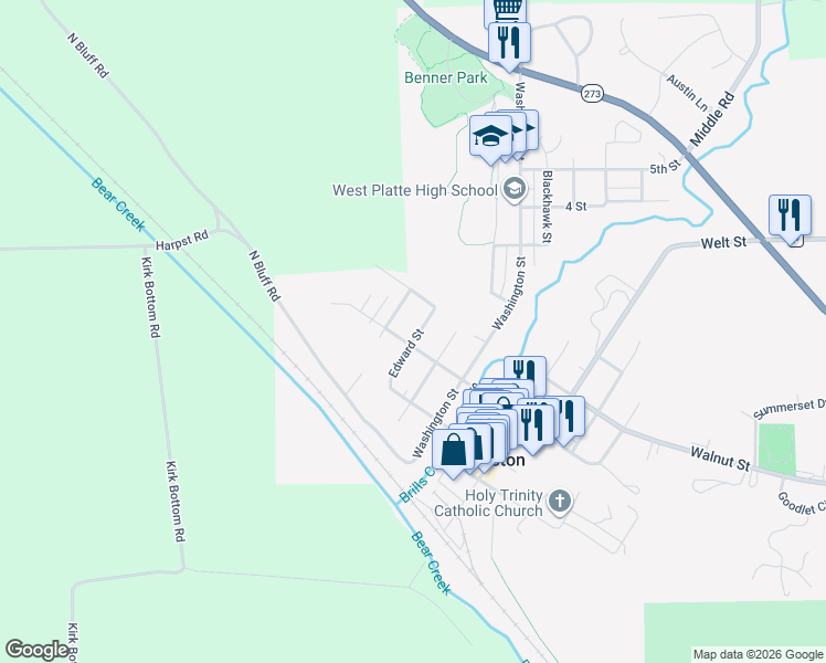 map of restaurants, bars, coffee shops, grocery stores, and more near 624 Prospect Street in Weston