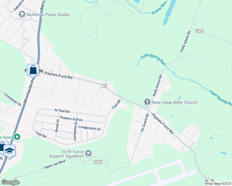map of restaurants, bars, coffee shops, grocery stores, and more near in Martinsburg