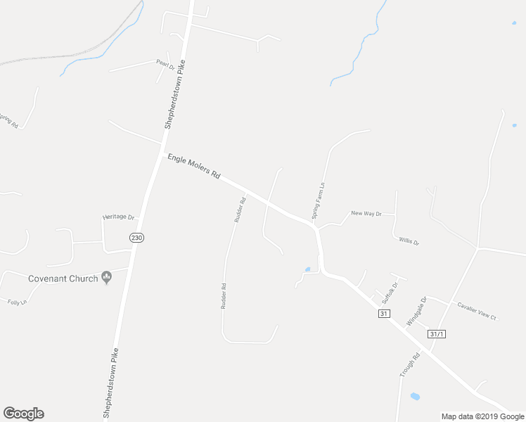 map of restaurants, bars, coffee shops, grocery stores, and more near 6865 Engle Molers Road in Shepherdstown