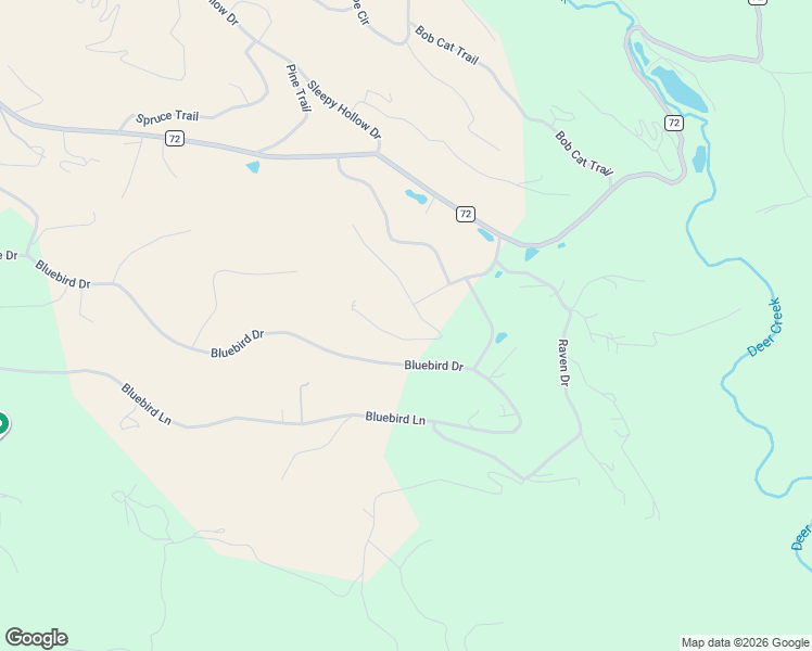 map of restaurants, bars, coffee shops, grocery stores, and more near 95 Chickadee Lane in Bailey