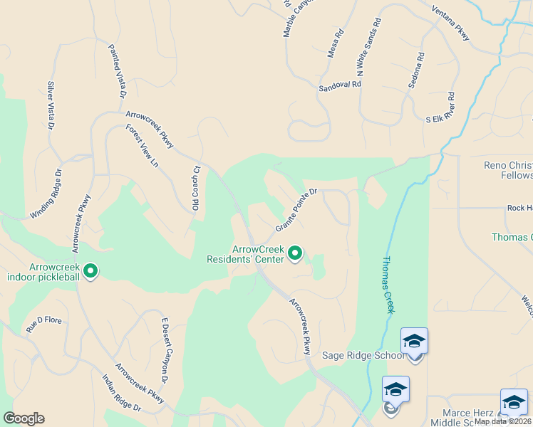 map of restaurants, bars, coffee shops, grocery stores, and more near 2978 Eagle Rock Court in Reno