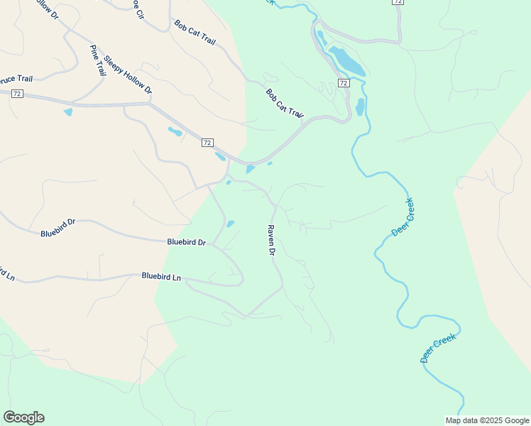 map of restaurants, bars, coffee shops, grocery stores, and more near 253 Raven Drive in Bailey