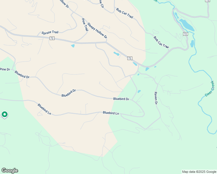 map of restaurants, bars, coffee shops, grocery stores, and more near 95 Chickadee Lane in Bailey
