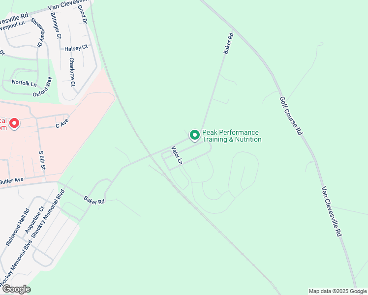 map of restaurants, bars, coffee shops, grocery stores, and more near 39 Flagstaff Circle in Martinsburg