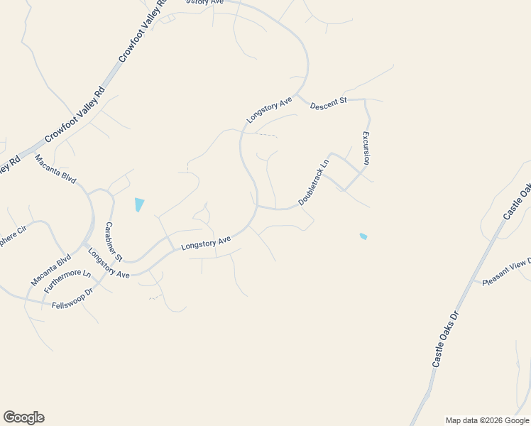 map of restaurants, bars, coffee shops, grocery stores, and more near 3564 Doubletrack Lane in Castle Rock