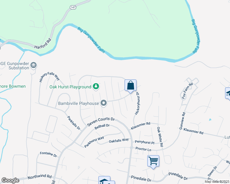 map of restaurants, bars, coffee shops, grocery stores, and more near 43 Parkhill Place in Nottingham