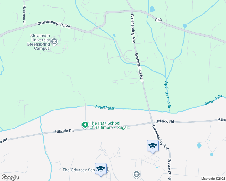 map of restaurants, bars, coffee shops, grocery stores, and more near 10710 Greenspring Avenue in Lutherville-Timonium