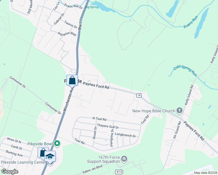map of restaurants, bars, coffee shops, grocery stores, and more near Valor Lane in Berkeley County