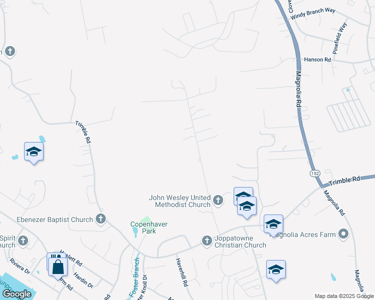 map of restaurants, bars, coffee shops, grocery stores, and more near 516 Dembytown Road in Harford County