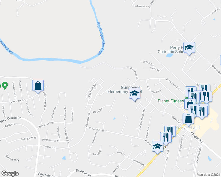 map of restaurants, bars, coffee shops, grocery stores, and more near 68 Whips Lane in Nottingham