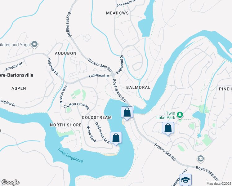 map of restaurants, bars, coffee shops, grocery stores, and more near 6703 Old Stonehouse Lane in New Market