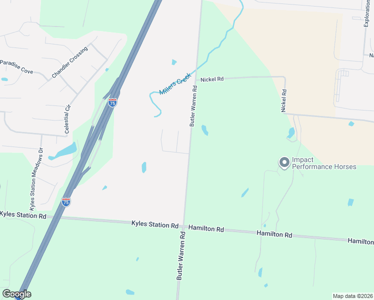 map of restaurants, bars, coffee shops, grocery stores, and more near 1685 Butler Warren Road in Lebanon