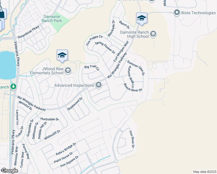 map of restaurants, bars, coffee shops, grocery stores, and more near Virginia Vista Drive in Reno