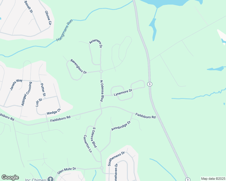map of restaurants, bars, coffee shops, grocery stores, and more near 204 Alloway Place in Townsend