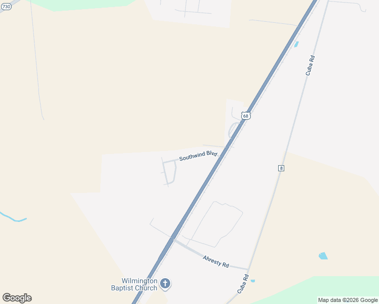 map of restaurants, bars, coffee shops, grocery stores, and more near 112 Southwind Boulevard in Wilmington