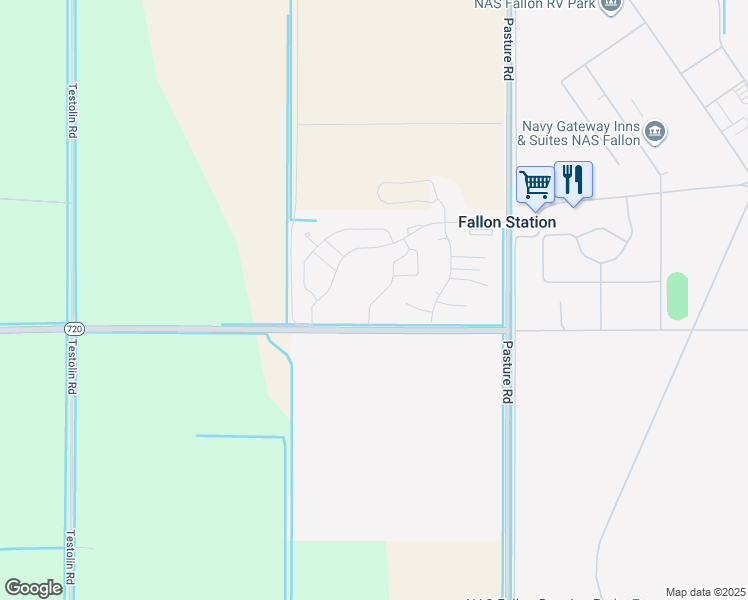 map of restaurants, bars, coffee shops, grocery stores, and more near 700 Pinion Lane in Fallon